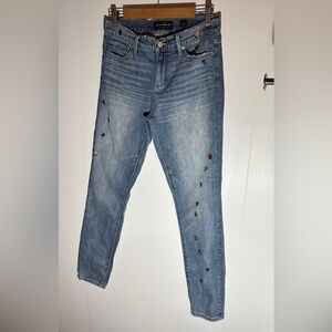 Women's Blue Embroidered lucky jeans size 27